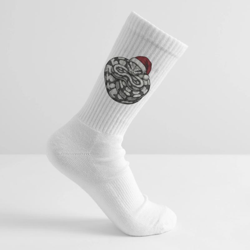 King Python Christmas Ball Python Snake Tennis socks
