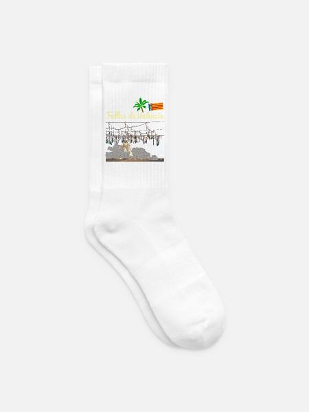 Fallas de Valencia Mascleta - Tennissocken - Weiß