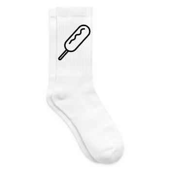 corn dog - Tennis socks - white - Right