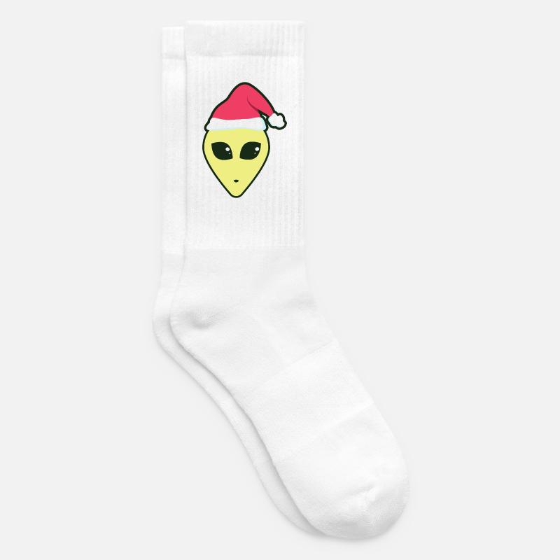 alien_santa - Tennissocken - Weiß