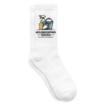 Lustiges Putzen Design - Tennissocken - Weiß - Rechts