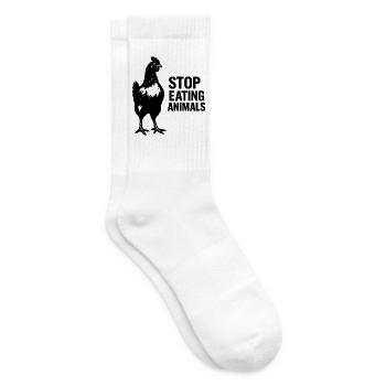Conscience végane de l’image de Crow - Chaussettes de tennis - blanc - Droite