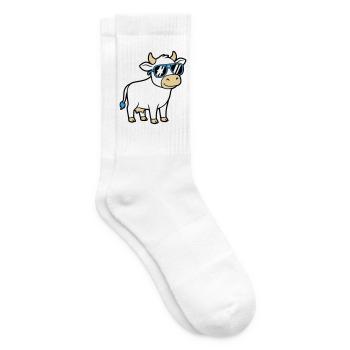 Cool Cow Sunglasses Casual Vector - Tennis socks - white - Right