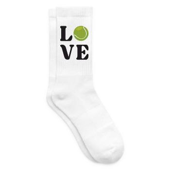 Tennisliebhaber - Tennissocken - Weiß - Rechts