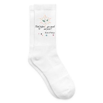 Think - Tennissocken - Weiß - Rechts