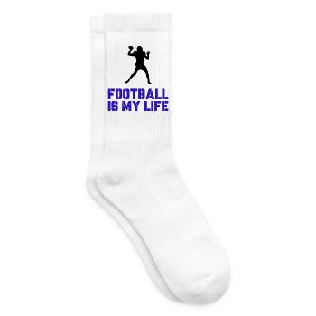 Football is my Life - Tennis socks - white - Right
