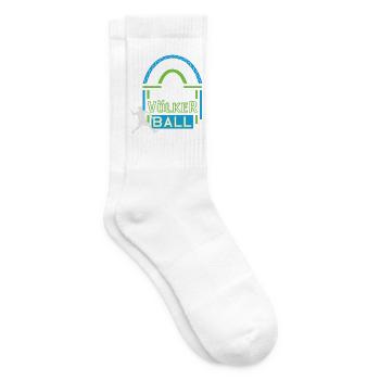 Völkerball Jubiläum 10 Jahre Trainer Spieler Jubi - Tennissocken - Weiß - Rechts