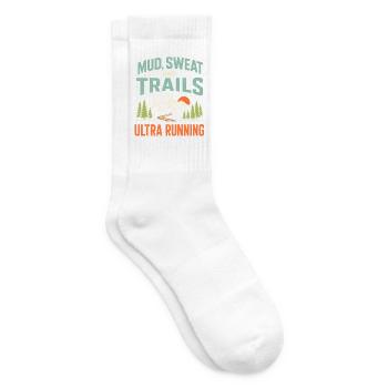 Course ultra sur les sentiers - Chaussettes de tennis - blanc - Droite