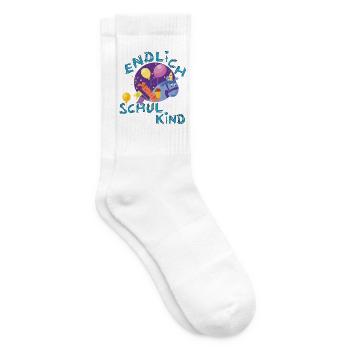 Schulkind  - Tennissocken - Weiß - Rechts