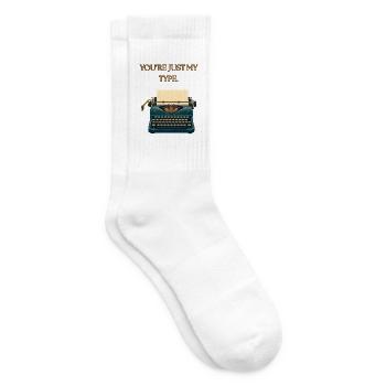 Du bist genau mein Typ - Tennissocken - Weiß - Rechts
