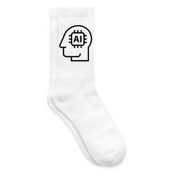 Ai, Künstliche Intelligenz, KI Technologie - Tennissocken - Weiß - Rechts
