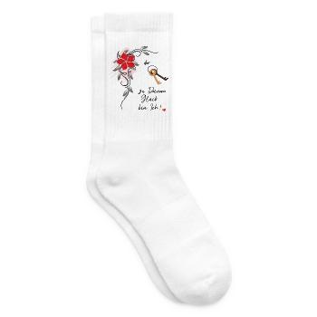 Glück  - Tennissocken - Weiß - Rechts