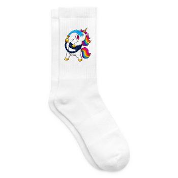 Unicorn Garden Hose Attack - Tennis socks - white - Right