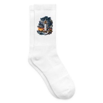 Leuchtturm - Tennissocken - Weiß - Rechts