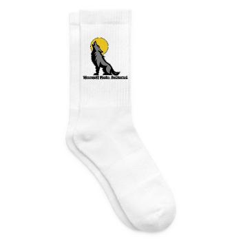 Werwolf-Mond-Heul-Grafik - Tennissocken - Weiß - Rechts