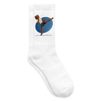 Karate Bär - Tennissocken - Weiß - Rechts