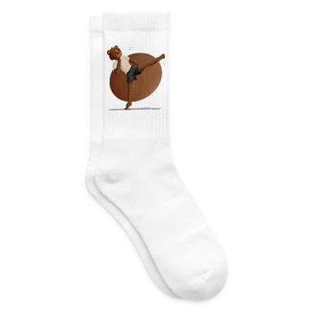 Kuschelbär Karate Kick - Tennissocken - Weiß - Rechts