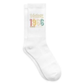 Vintage 1966 Limited edition 60 Jahre - Tennissocken - Weiß - Rechts