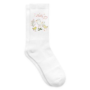 Familie - Tennissocken - Weiß - Rechts
