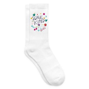 Schulkind 2026  - Tennissocken - Weiß - Rechts
