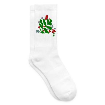 Flower - Tennissocken - Weiß - Rechts