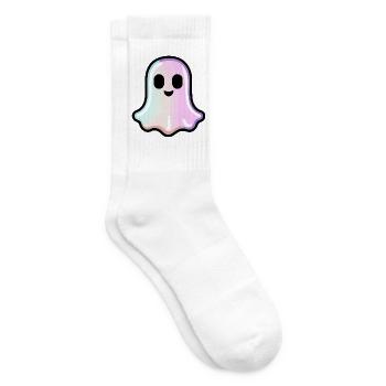 Niedlicher Geist Halloween Pastell - Tennissocken - Weiß - Rechts