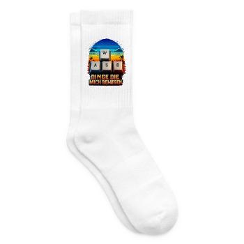 WASD Gaming Bewegung: Dinge Die Mich Bewegen - Tennissocken - Weiß - Rechts