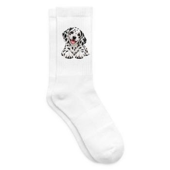 Dalmatiner Welpen - Tennissocken - Weiß - Rechts