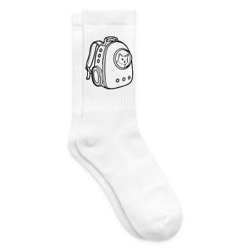 Katzenrucksack Transport Icon - Tennissocken - Weiß - Rechts