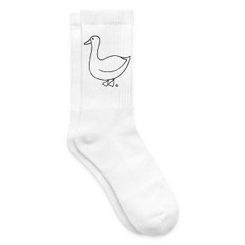 Gans verärgert 2 - Tennissocken - Weiß - Rechts