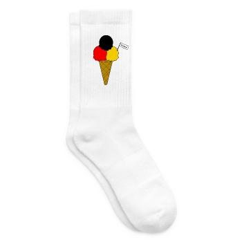 Deutschland Germany Flag Eiscreme - Tennissocken - Weiß - Rechts