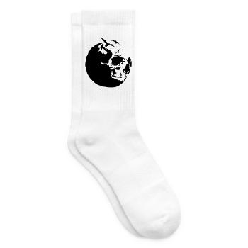 killing moon skull mond - Tennissocken - Weiß - Rechts