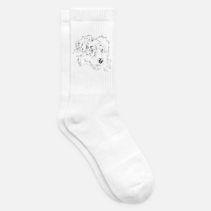 Australian Shepherd - Tennissocken - Weiß