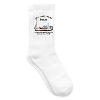 FRANCE PAQUEBOT NEW YORK - Chaussettes de tennis - blanc - Droite