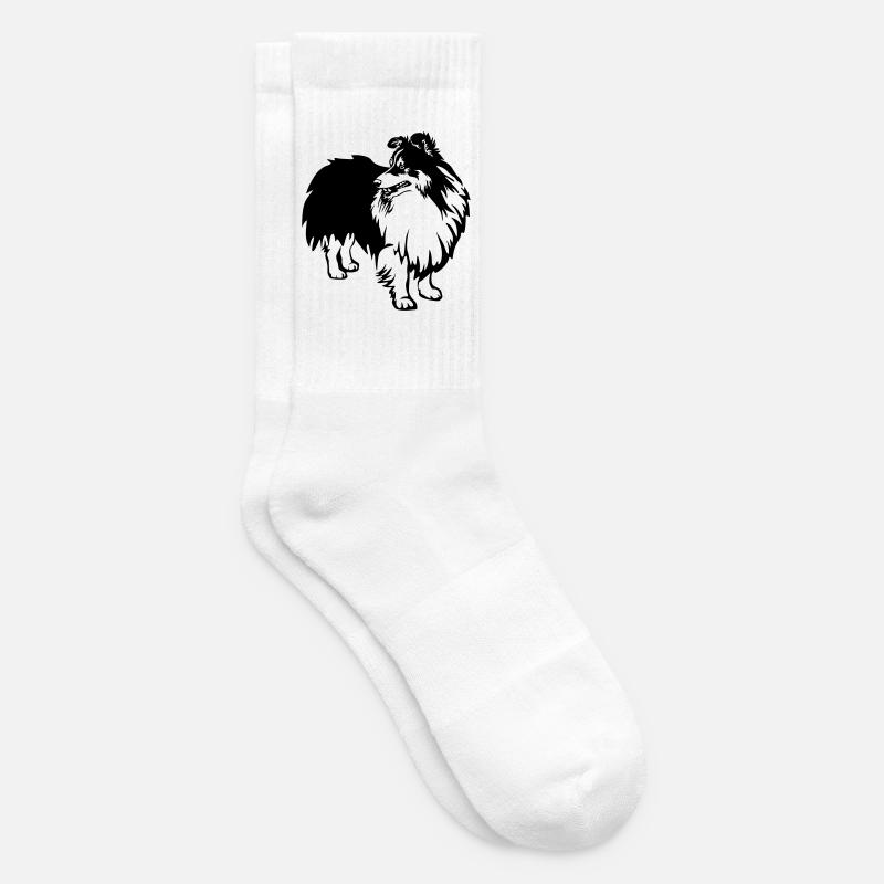 Sheltie - Tennissocken - Weiß