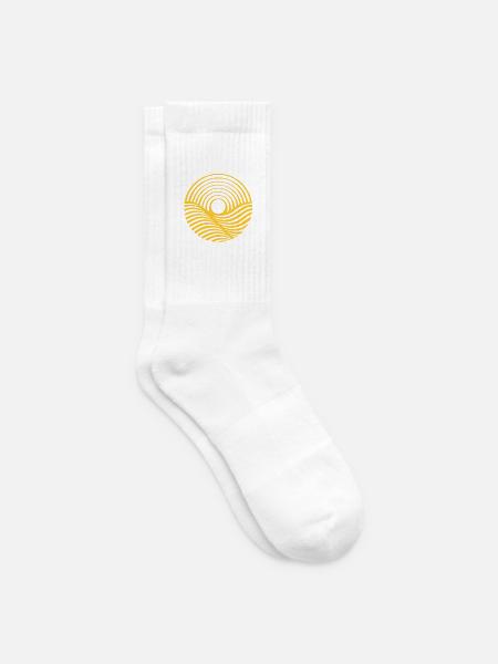 Costa del Sol (dunkel) - Tennissocken - Weiß
