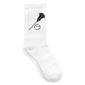 Lacrosse and Ball - Tennis socks - white - Right