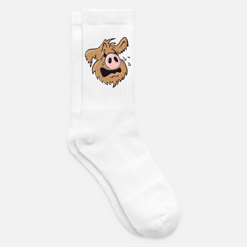 Schweinehund heulend - Tennissocken - Weiß