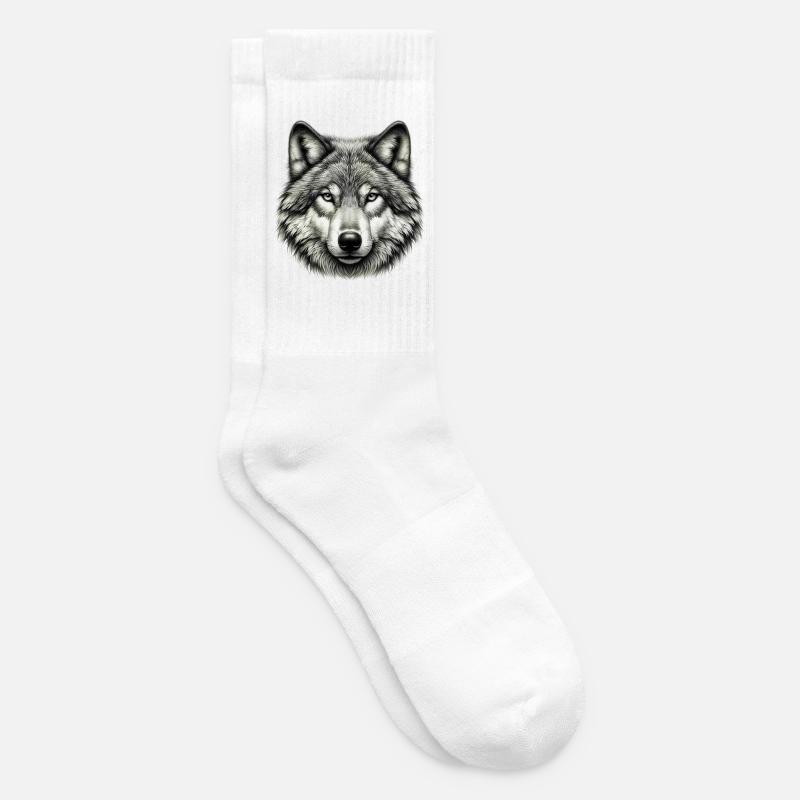 Wolf - Tennissocken - Weiß
