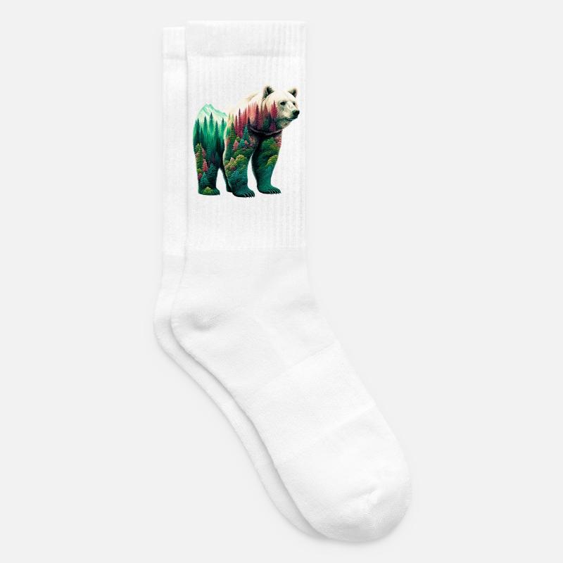 Bear - Tennis socks - white