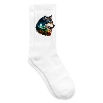 Wolf - Tennissocken - Weiß - Rechts
