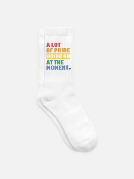 LGBTQ Pride Month - Viel Pride - Tennissocken - Weiß