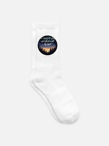 Bibelvers Christlich Religiös - Tennissocken - Weiß
