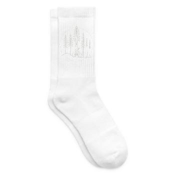 Cyclist in nature - Tennis socks - white - Right