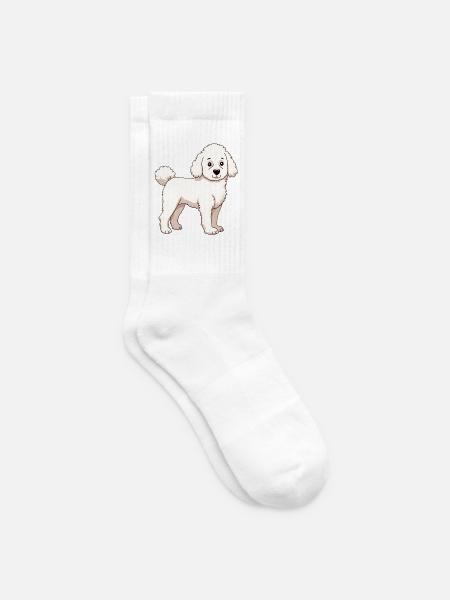 Weisser Pudel - Tennissocken - Weiß