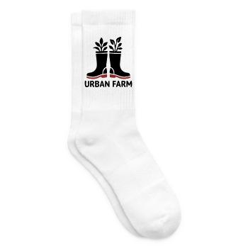 Logo des bottes en caoutchouc de ferme urbaine - Chaussettes de tennis - blanc - Droite