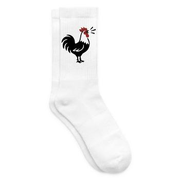 Logo de la ferme Rooster Crows - Chaussettes de tennis - blanc - Droite