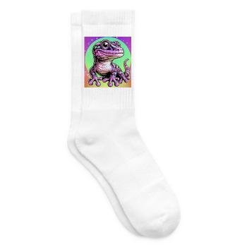 Gecko - Tennissocken - Weiß - Rechts