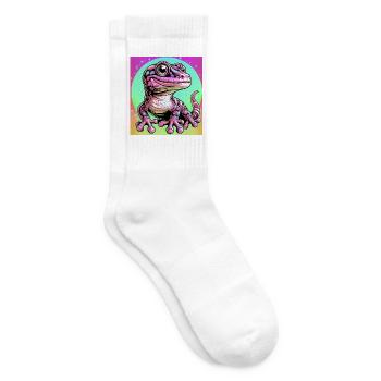 Gecko - Tennis socks - white - Right