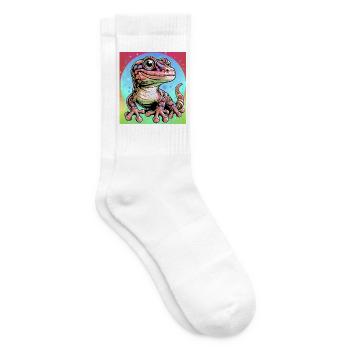 Gecko - Tennis socks - white - Right